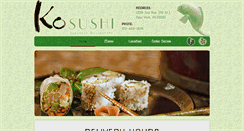 Desktop Screenshot of newkosushi.com